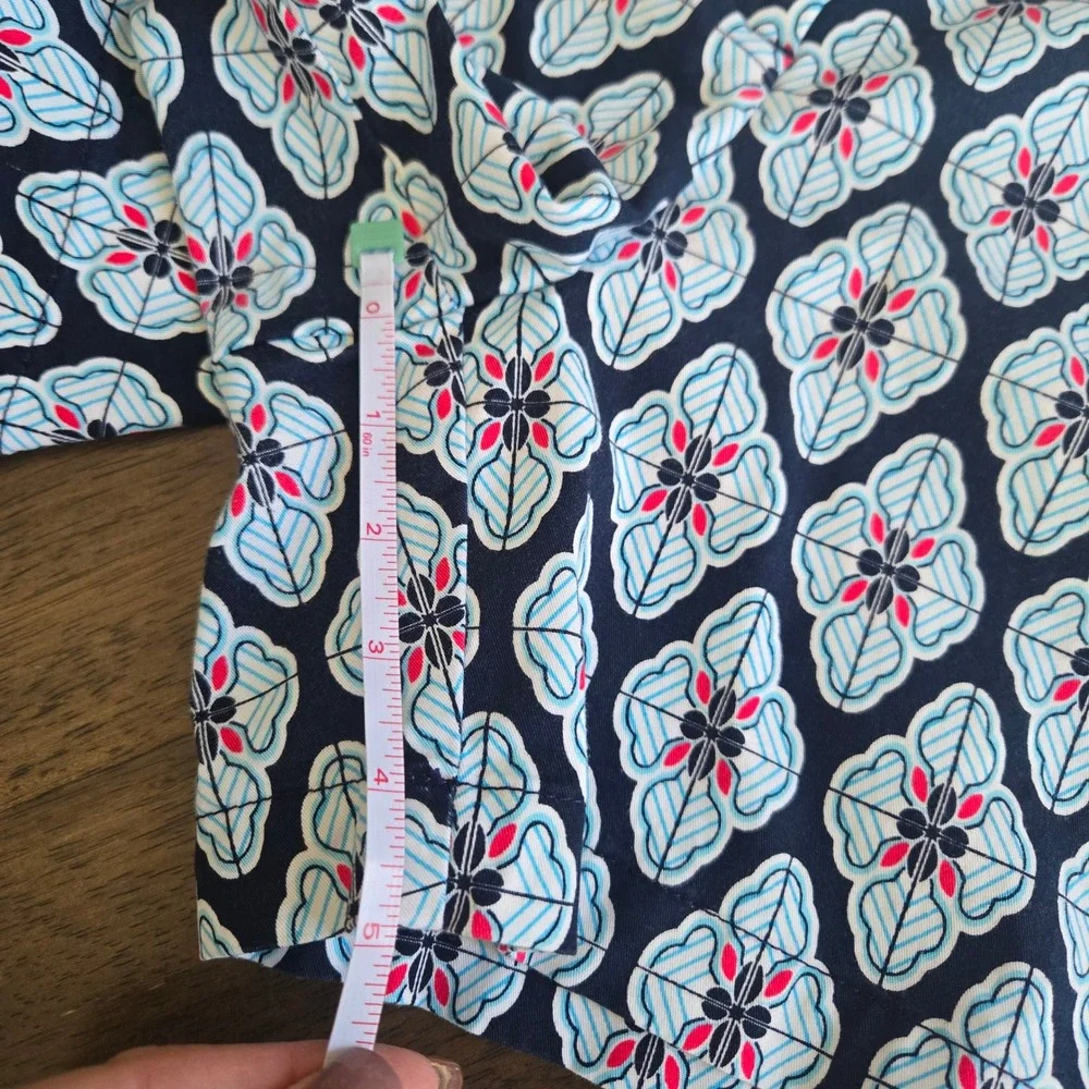 Crown & Ivy Shorts Womens 14 Chino Casual Preppy Summer Printed Flat Front - Picture 6 of 9